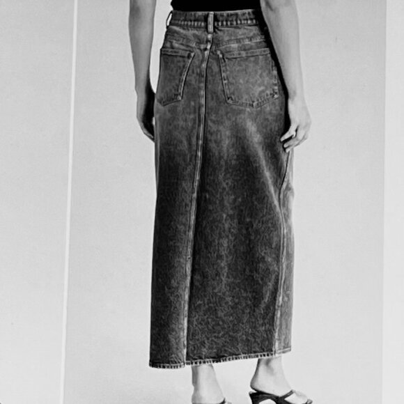 Lucky Brand Denim Maxi Skirt in Black (Size 10/30) New with Tag - Picture 2 of 10